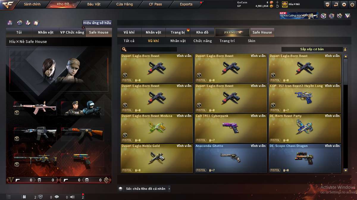 shop acc cf uy tin gia re